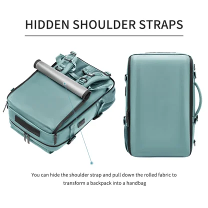 Woman travel backpack,waterproof 16 inch Business Laptop Backpack with Shoe Bag Hidden USB charging port Hiking camping backpack - Image 6