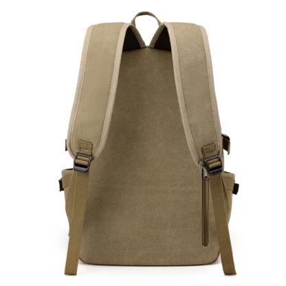 High Quality Canvas Men Backpack Large Capacity School Bags for Teenage Boys Anti-theft Travel Backpack Shoulder Bag - Image 14