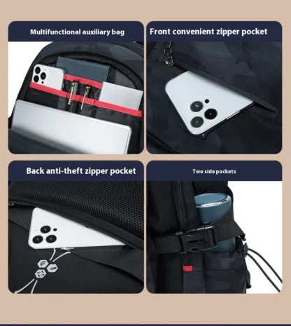 Manufacturer direct sales backpack men's computer bag lightweight business leisure travel large capacity backpack high school un - Image 34
