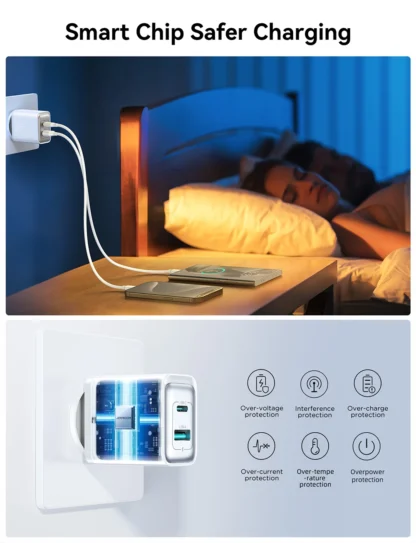 Joyroom 30W USB C Wall Charger Dual Port PD Fast Charger Adapter 2-in-1 for iPhone 16/15/14 Pro Max Type C Charging for Samsung - Image 13