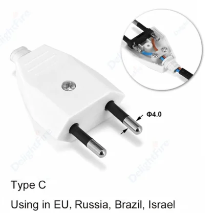 EU Plug Adapter Male Female Replacement Rewireable Schuko Electeical Socket Converter Adaptor Cord Connector Detachable Plug - Image 8