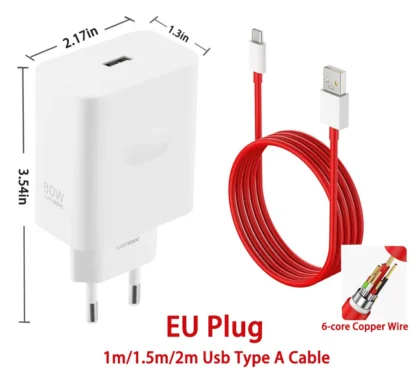 Oneplus Charger Original Supervooc 80w Type-A Adapter Super Fast Charging Cable 100w Type C One Plus 13 10 Pro 11 Nord CE 3 CE3 - Image 4