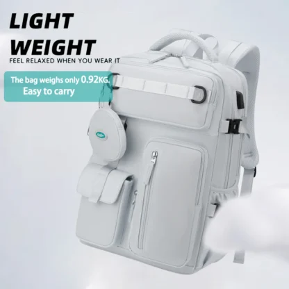 Likros Travel Backpack for Women Expandable Weekender Hiking Laptop Backpack with USB Port Large Waterproof 40L Men's Backpack - Image 11