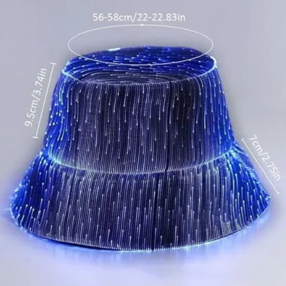 Fashion LED Light Fiber Optic Glowing Baseball Cap Bar Dance Glowing Hip Hop Couples Outdoor Wear Performance Props - Image 29