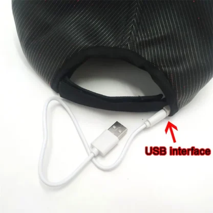 Fashion LED Light Fiber Optic Glowing Baseball Cap Bar Dance Glowing Hip Hop Couples Outdoor Wear Performance Props - Image 4