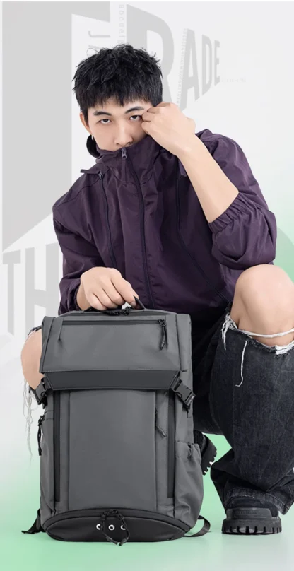 Business Backpack Shoes Pocket Men Outdoor Travel Duffel Short Trip Luggage Bag Commuting Laptop Computer College Schoolbag - Image 12