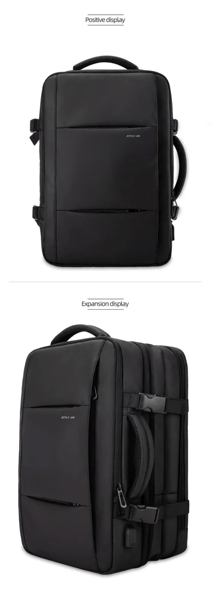 Heroic Knight Travel Backpack Men Business Backpack School Expandable USB Bag Large Capacity 15.6 Laptop Waterproof Backpack Bag - Image 28