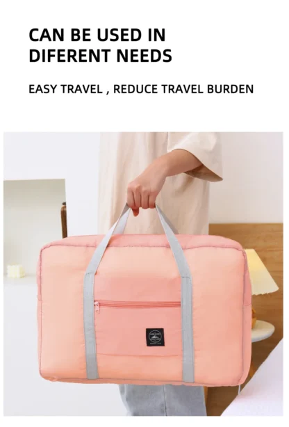Luggage bag, travel tote bag, travel storage bag, large capacity shoulder bag, women's waterproof bag - Image 17