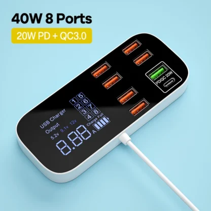 Quick Charge USB Charger HUB Tablet Portable Travel Mobile Phone Charger Adapter Fast Charger For iPhone xiaomi huawei samsung - Image 7