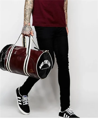 Large Leather Travel Handbag Men Fashion PU Luggage Pack Bag Letters Flight Carry On Business Trip Tote Overnight Shoes Duffle - Image 13