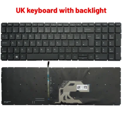 NEW Russian/US/UK/Spanish/Latin laptop keyboard FOR HP Probook 450 G6 455 G6 455R G6 450 G7 455 G7 455R G7 - Image 9