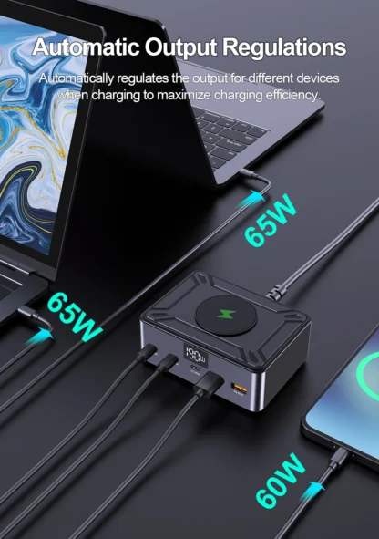 Ueetop 205W GaN Charger Digital Display Desktop USB Type C Charger PD 100W PPS 45W QC4.0 Fast Charging For Laptop Tablet Phone - Image 18