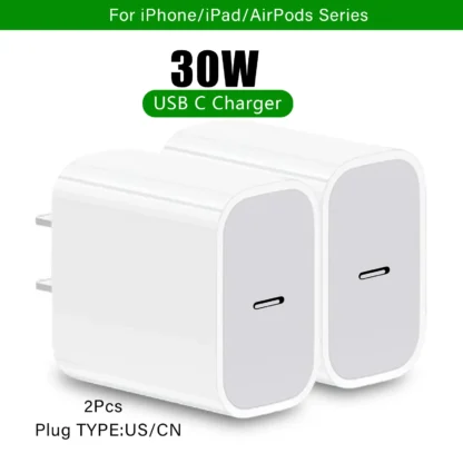 PD 30W fast charger for iPhone 16 15 Pro Max Plus Fast Charging Cable for iPhone charger USB C for Apple iPad wall adapter US EU - Image 13