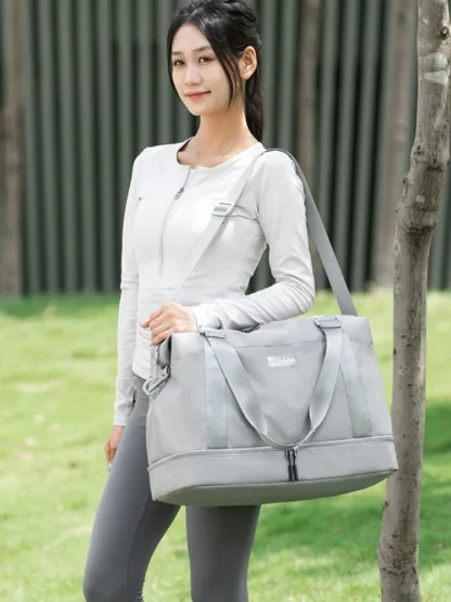 Simplified Foldable Travel Bag Large Capacity Premium Luggage Bag Handheld Short Distance Registration Travel Fitness Storage Ba - Image 16