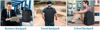 Cross border backpack, men's high-end computer bag, large capacity commuting multifunctional travel new business backpack - Image 35
