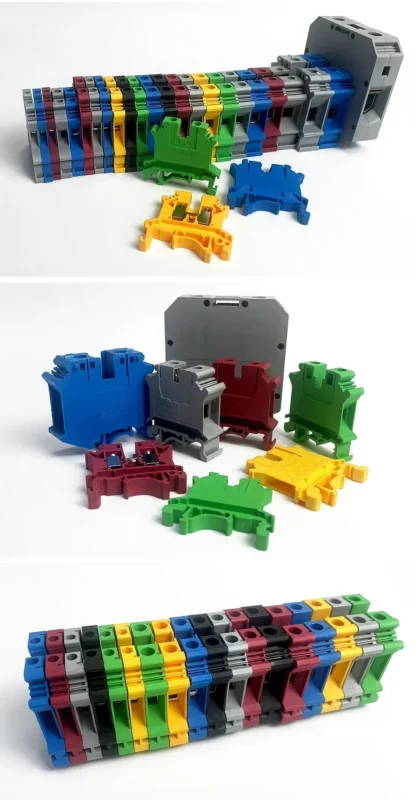 20-100Pcs DIN Rail UK2.5B Terminal Block-7Colors,800V 32A, Universal Screw Connector for 2.5mm² Wire Ideal for Electrical Wiring - Image 23
