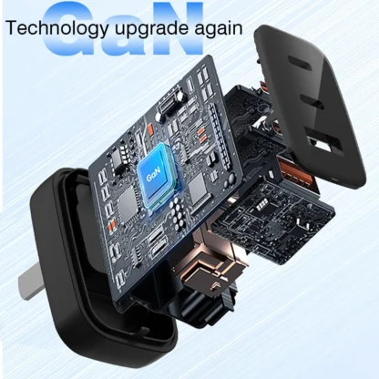 GaN 67W Quick charger type c pd 65w Super fast charger USB C and USB A 3 Ports with QC 4.0 3.0 for Samsung iPhone 15 Pro Laptop - Image 6