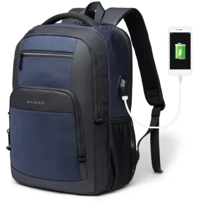 BANGE Travel Waterproof Backpack with USB Charging Port Fit 15.6 Inch Laptop Backpacks for Men and Women, Teenager School Bags - Image 27