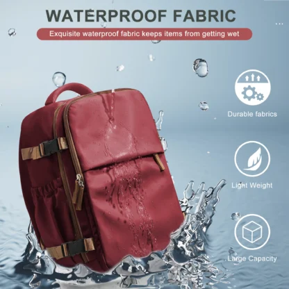 Travel Backpack Cabin Bag 40x30x20 Wizzair Carry-Ons, Aeroplane Men Women 15.6 inch Laptop Backpack, Waterproof Casual Bussiness - Image 6