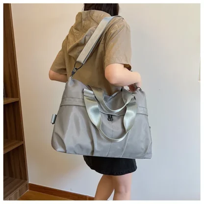 Large Capacity Oxford 2024 High Quality Travel Handbag Zipper Solid Trendy Casual Crossbody Bag Soft Versatile Popular Handbag - Image 46
