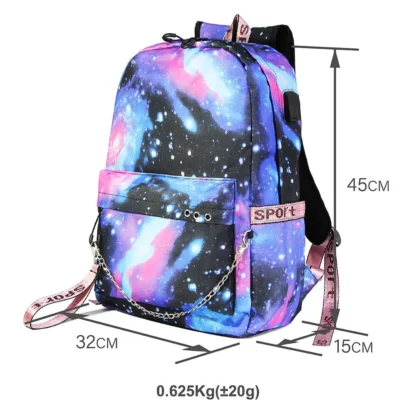 Marcus and Martinus Boys Girls School Bags Teenager USB Charging Chain Travel Backpack Student College Bookbag Mochila - Image 2