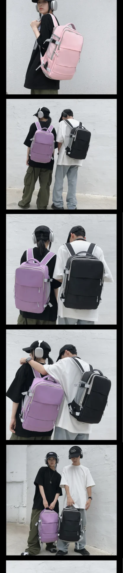 Casual Travel Backpack Women Large Capacity Waterproof Anti-Theft Casual Backpack Bag with Luggage Strap Laptop Backpack Women - Image 15