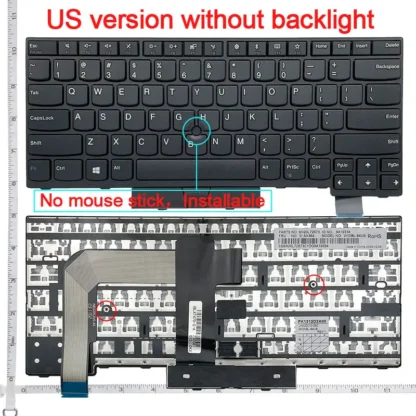 RU/SP/FR/BR/UK/US English NEW Laptop Keyboard For Lenovo IBM Thinkpad T470 T480 A475 A485 - Image 4