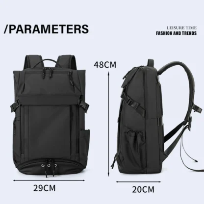 Business Backpack Shoes Pocket Men Outdoor Travel Duffel Short Trip Luggage Bag Commuting Laptop Computer College Schoolbag - Image 6