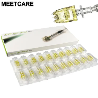 Korea 5pin Crystal Multi Needle Mesotherapy Cartridge Hand Injection Hydrating 32G 1.5 Hydra Injector Microneedle Skin Care