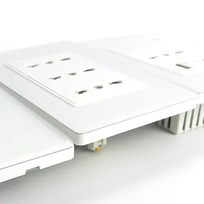 118 Wall Switch Socket with USB Type-C 20W 16A  Fast Charging Italy Chile Schuko Outlet Golden Tempered Glass Panel for Office - Image 4