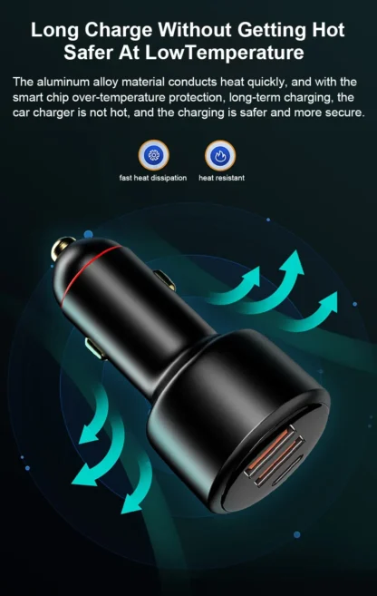 200W USB PD Car Charger 3port Super Fast Charger2.0 100W 65W SuperCharge QC3.0 for Honor Xiaomi Vivo Huawei iPhone 14 13Pro - Image 15