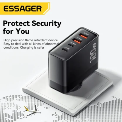Essager 100W GaN USB Type C Caricabatterie PD QC Quick Charge 4.0 3.0 Type C Ricarica Rapida Per iPhone 14 13 12 Xiaomi Macbook - Image 3
