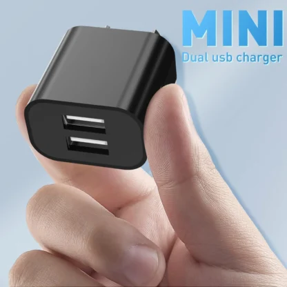 1/5Pcs Black Dual USB Power Adapter AU Plug Wall Plug 5V Charger 2-Port Aus USB Plug 5V/2.1A Adapter For iPhone Pad For Samsung, - Image 10