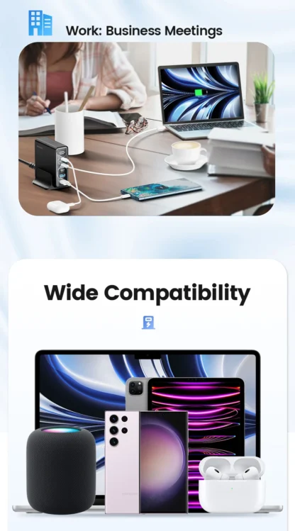 Toocki 140W GaN USB Charger 5in1 Desktop Fast Charge USB Type C Charger LED Display Charger For iPhone Xiaomi Smartphone Laptop - Image 27