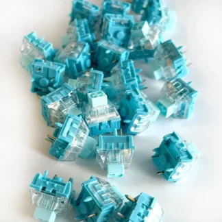 Kailh Emerald Blue Switch Custom Mechanical Keyboard Accessories 5Pin Linear 45g  Super Smooth Pre-lubed For Leobog Hot Swap Kit