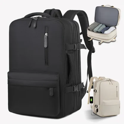 Expandable Backpack Men's Large-Capacity School Bag Business Trip Portable Luggage Bag Backpack College Student Laptop Bag - Image 11