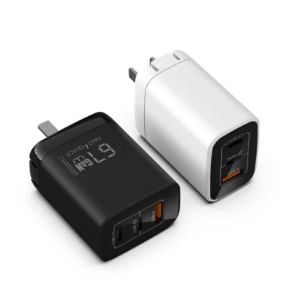 GaN 67W Quick charger type c pd 65w Super fast charger USB C and USB A 3 Ports with QC 4.0 3.0 for Samsung iPhone 15 Pro Laptop - Image 30