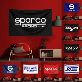 3x5 Ft Sparco Tool Flag Polyester Printed Cars Flags Banner Tapestry for Room Garage Decor Power Tools Flag