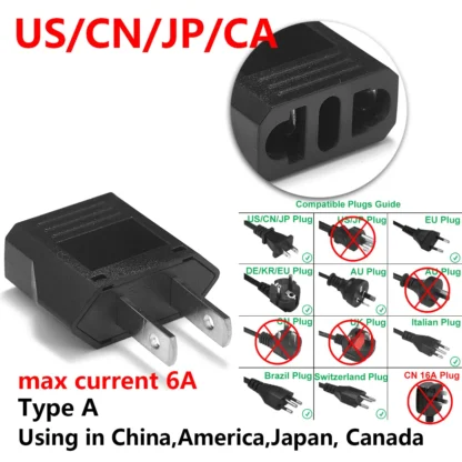 UK CN Japan JP US Brazil Plug Adapter Europe EU To US American Chinese Japan Travel Adapter Electrical Plug Power Sockets Outlet - Image 7