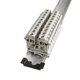 10pcs/lot UK6N UK 6N Screw Feed-through Wire Connector UK 6mm² Universal Plug Multi-Color Electrical DIN Rail Terminal Block