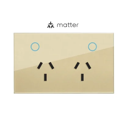 Melery Matter Smart Wall Socket AU Electrical Plug Outlet Power Glass Panel Voice Remote,SmartThings Homekit Alexa Google Home - Image 9