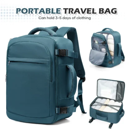Cabin Bag Underseat Travel Backpack, Women Mens Outdoor Backpack Carry-on Backpack, Cabin Luggage Aviation Wizzair 40x30x20 Bag - Image 7
