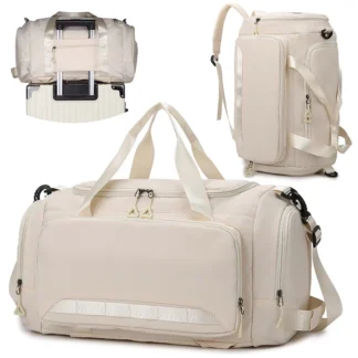 Travel Duffel Bag with Shoes Pocket Outdoor Business Trip Fitness Yoga Shoulder Bags Dry Wet Short Distance Trip Handbag