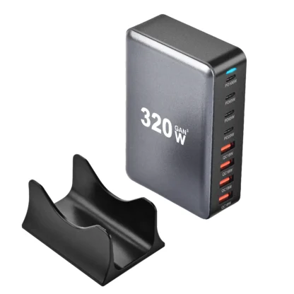 USB C Fast 320W Desktop GaN Charger 8-port USB Type C PD Charger Fast Charge 3.0 USB Type C Fast Charger Mobile USB Charger - Image 5