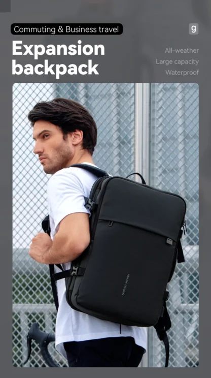 MARK RYDEN Large Travel Backpack Men Multi-functional 39L Expandable Airline Approved 17.3inch Laptop Backpack Ykk Zipper - Image 10