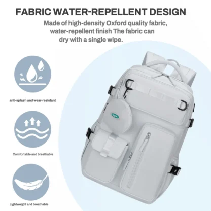 Likros Travel Backpack for Women Expandable Weekender Hiking Laptop Backpack with USB Port Large Waterproof 40L Men's Backpack - Image 12