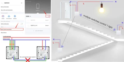 ZigBee Tuya Wall Light Switch Wireless Remote Smart Home Life APP Push Button with no Neutral 2 3 Way UK EU On Off 1 2 3 Gang - Image 26