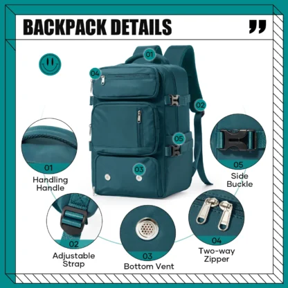 2025 New's Travel Backpack for Men Women Ryanair 40x20x25 Backpack Cabin Bags Carry-ons Business Laptop Backpack,Multifunctional - Image 9