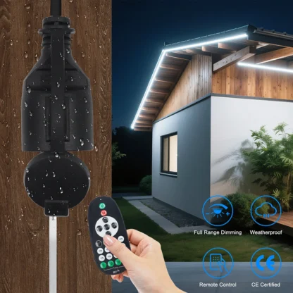 AC 110V 220V 240V LED Dimmable Controller 750W Christmas Outdoor String Lights Bulb Adjust Bright 23Keys Remote EU US UK AU Kit - Image 14