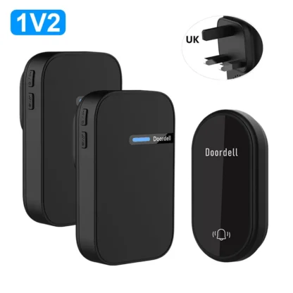 No Battery Self Powered Wireless Doorbell US/UK/EU Plug 38 Ringtones Outdoor Waterproof 150m Range Kinetic Door Bell - Image 9